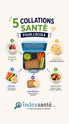 5 collations santé pour l'école
