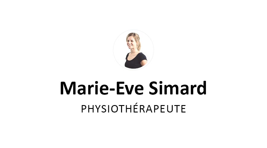 Marie-Eve Simard, physiothérapeute