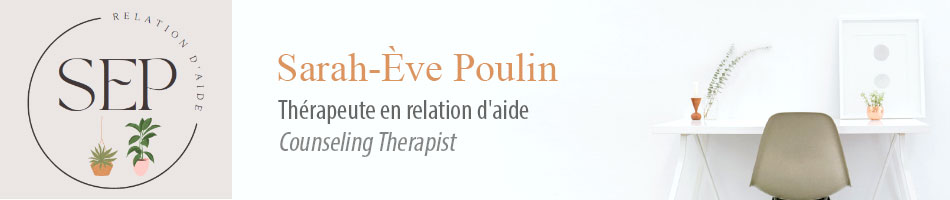 Sarah-Ève Poulin, M. Sc. - Relation d'aide - Counseling